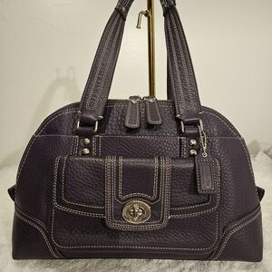 Coach Purple Satchel Bag
